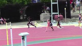 John Ehrets Ebony Hills wins the 2015 Girls 5A 300meter hurdles title Video [upl. by Uhn777]