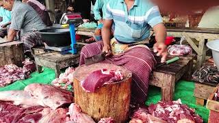 A Beef Market In Local Village Area [upl. by Hanid]