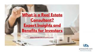 Real Estate Consultant  Career insight amp Prospects [upl. by Hsot420]