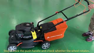 Petrol mower cable issue for Yard Force Selfpropelled Petrol Lawn Mower GM R40A [upl. by Aernda]