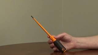 Insulated Slotted Screwdriver  Cabinet Tip Screwdriver  Safety Screwdriver [upl. by Assetal198]