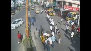 Terrible Accident  Car Hits Auto  Live Accidents in India  Tirupati Traffic Police [upl. by Ahsitel]