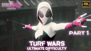 SpiderGwen Turf Wars 1 Ultimate Difficulty  MOD SpiderMan PC Remastered [upl. by Akimet]