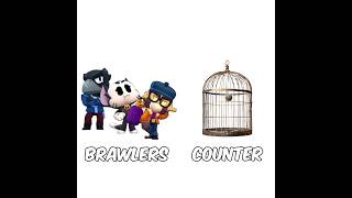 Brawlers vs their counters shorts brawl brawlstars updatenewbrawlerjujumemesbrawltalkshade [upl. by Hairahcaz]