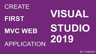 Create First MVC Web Application using Visual Studio 2019 [upl. by Melda]