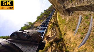 Furius Baco POV 5K EXTREMELY RARE Launched Wing Coaster PortAventura Spain [upl. by Mccullough]