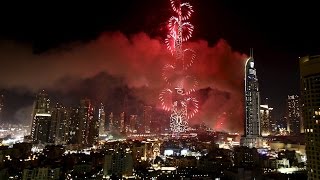 Dubai Fireworks Burj Khalifa happy new year 2016 HD [upl. by Eedissac]