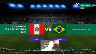 Destino Mundial Peru Vs Brasil Jornada 2 Peru Rumbo al Mundial Eliminatorias 2026 Pes 2021 [upl. by Ruscio]