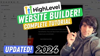 GoHighLevel Website Builder Complete Tutorial Updated for 2024 FREE COURSE [upl. by Attenaj]