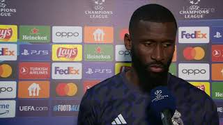 quotWE MADE IT SOMETIMES EASY FOR THEMquot 😳 Rudiger Reflects on Madrids Away Draw LiveScore [upl. by Nairde]