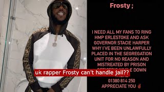 uk rapper Frosty mistreated in prison ukdrill frosty [upl. by Essie]