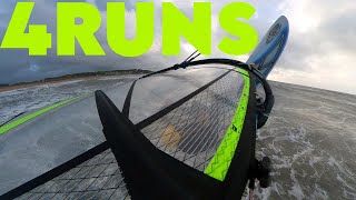 4 runs windsurfing Cornwall Marazion 12DEC23 [upl. by Treiber512]