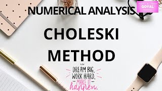 Choleski s decomposition methodCholesky method in hindi [upl. by Ariait620]