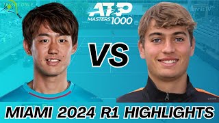 Yoshihito Nishioka 西岡良仁 vs Flavio Cobolli  Highlights [upl. by Ettenot]