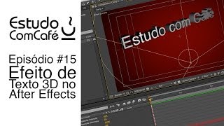 Efeito de texto em 3D no after effects [upl. by Tolliver]