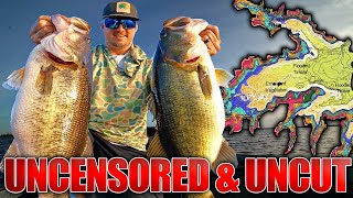 Texas Winter Bass Fishing RAW and UNCUT  Live LIVESCOPE Bass Feeding Footage [upl. by Arutek361]