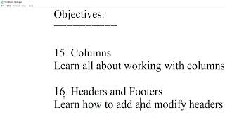 Columns And Header Footer in MS Word [upl. by Esten849]