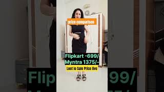 Myntra Vs Flipkart Dress Price Comparison sale flipkartsale myntrafinds dresses diwalisale [upl. by Lewanna709]