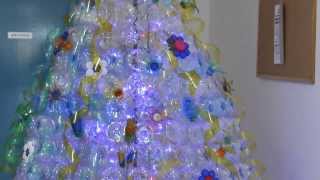 Albero di Natale con bottiglie in plastica gibellina [upl. by Orfield]