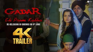 Gadar  Ek Prem Katha 4K Trailer  Returning to Cinemas 9th June [upl. by Jeremias]