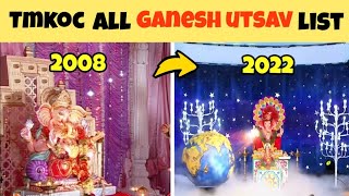 TMKOC all Ganesh utsavchaturthi list from 20082022  Tarak Mehata tmkoc ganeshutsav [upl. by Maier]