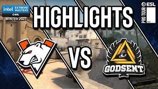 New VP ERA CONFIRMED  VirtusPro vs Godsent  IEM Winter 2021 Official Highlights [upl. by Omura712]