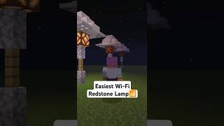 Easiest WiFi Redstone Lamp minecraft minecraftbuilding shorts [upl. by Margaretta125]