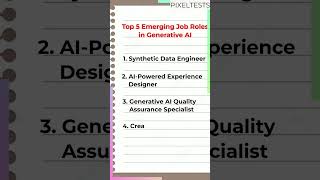 Top 5 Emerging Job Roles in Generative AI [upl. by Sirenay]