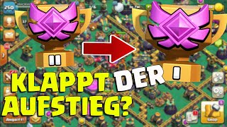 KLAPPT DER AUFSTIEG   LIVE LIGAENDE  Clash of Clans deutsch [upl. by Yllaw605]