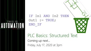 PLC Basics Structured Text [upl. by Mahmoud]