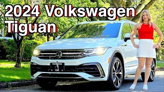 2024 Volkswagen Tiguan review  A compact SUV that handles well [upl. by Ahtnams]