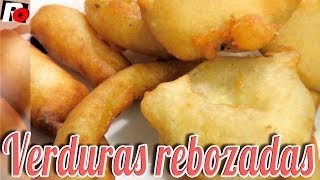 Verduras rebozadas crujientes  Recetas de cocina [upl. by Hebel535]