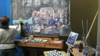 Fresco painting from start to finish thru timelapse photography [upl. by Laram711]