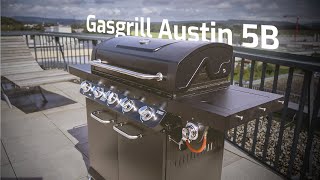 Austin 5B  Mobiler Gasgrill mit 5 Brennern und Seitenkochstelle [upl. by Negah]