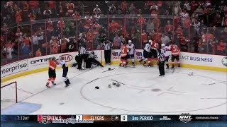 Capitals vs Flyers line brawl Nov 1 2013 [upl. by Emmons]