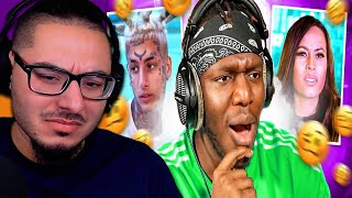 KSI JJ Olatunji  REACTING TO CRINGE PODCAST MOMENTS  REACTION [upl. by Kcirderf649]