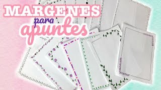 Margenes para tus apuntes SUPER FACIL más de 15 diseños diferentes  Brenda PE [upl. by Onaireves]