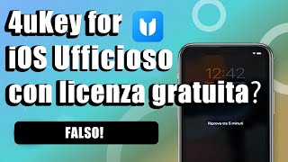 4uKey for iOS con Licenza Gratuita？Codice di Registrazione GratuitoAttenzione È FALSO [upl. by Lierbag]