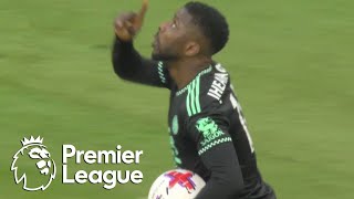 Kelechi Iheanacho spoils Manchester City clean sheet v Leicester City  Premier League  NBC Sports [upl. by Ocram]