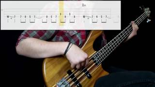 Radiohead  Jigsaw Falling Into Place Bass Cover Play Along Tabs In Video [upl. by Lilllie]