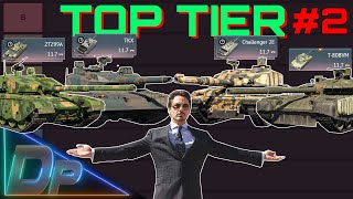 TOP TIER TANKS TIER LIST 23  War Thunder [upl. by Rice]