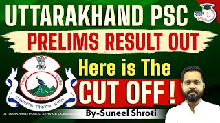 UKPSC Result 2024  Uttarakhand PSC Prelims Result amp Cut Off  By Suneel Sir  StudyIQ PCS [upl. by Lechar113]