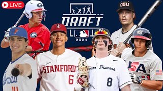 MLB DRAFT 2024  LIVE EN VIVO  ANALIZANDO TODOS LOS PICKS DEL ROUND 1 [upl. by Nawud]