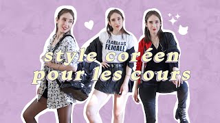 🧸 5 tenues coréennes ado  pour les cours style coréen [upl. by Notlaw]