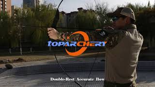 Archery 57quot Ambidextrous Takedown Recurve Bow Right Left Hand 203040lbs [upl. by Armelda]