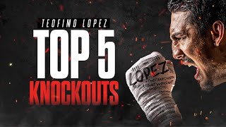 Top 5 Teofimo Lopez Knockouts [upl. by Niveek]