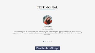 Responsive Testimonial Slider Using HTMLCSS amp JavaScript  AutoSliding Testimonial Carousel [upl. by Reiter]