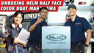 UNBOXING HJC I30 VICOM 🔥 HELM HALF FACE INI COCOK BUAT DI PAKE DAILY MAHASISWA ❗️❗️ [upl. by Hedwiga]