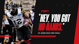 CFL WIRED Eastern SemiFinal Montreal Alouettes vs Hamilton TigerCats [upl. by Aldo]