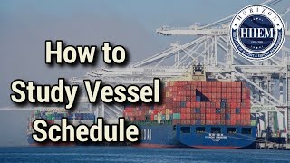 How to Study Vessel Schedule  Export import Planning  By Sagar Agravat [upl. by Aerbma]